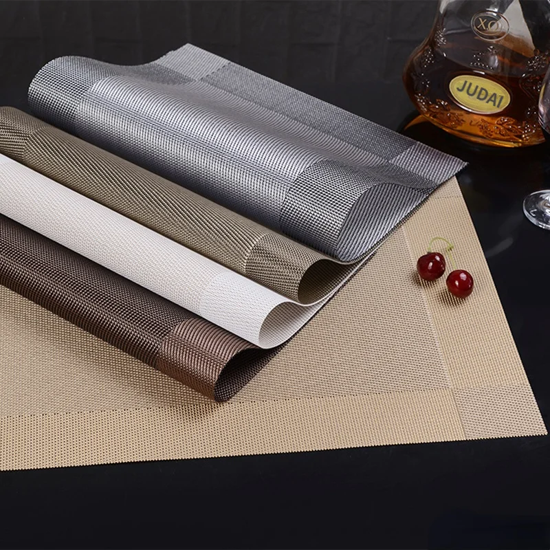 

Table Placemats Resistant Anti-skid Washable Table Mats Heat-resistant Placemats Pack of 4PCS Table Place Mats 45x30CM Placemats