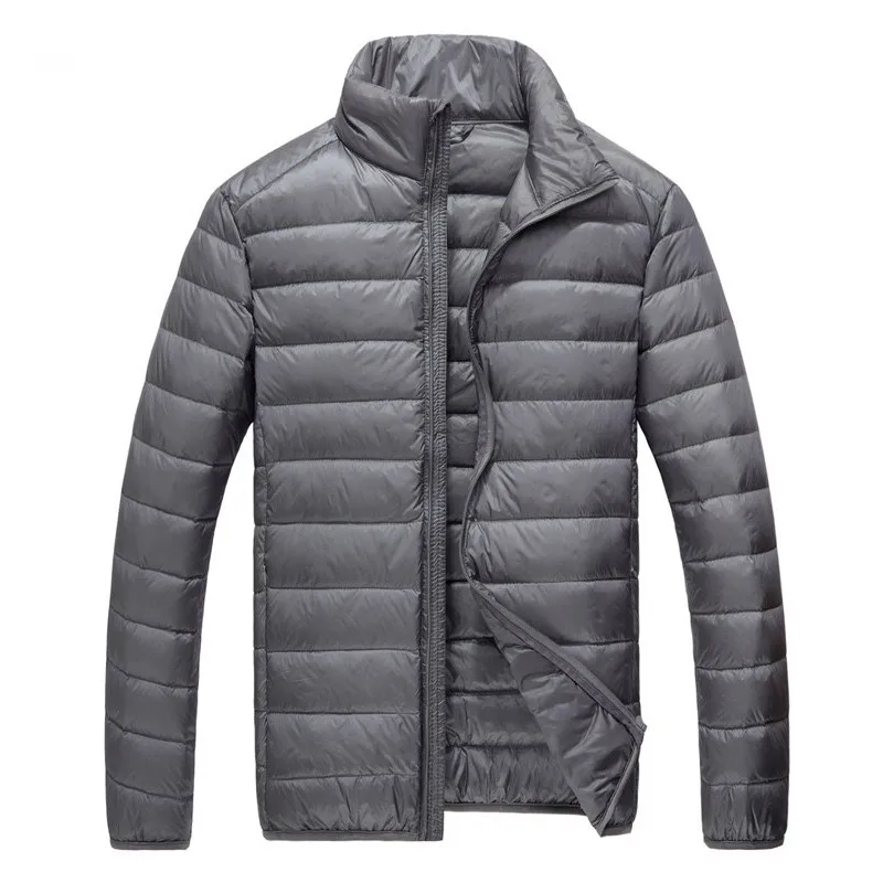

Nice High Quality Autumn Winter Duck Down Jacket Ultra Light Men Coat Waterproof Down Parkas Fashion Mens Collar Outerwear Coat