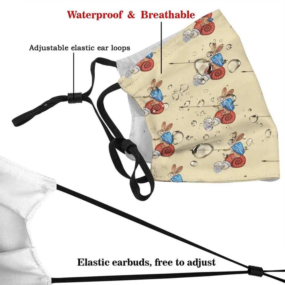 Средневековый кролик на улитке бежевая версия моющиеся трендовые
