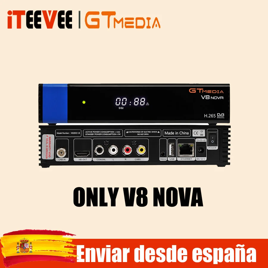 V8 NOVA BLUE GTMEDIA V8 NOVA синий спутниковый ресивер DVB S2 встроенный wifi Ethernet power vu biss ccam newcamd телеприставка Корабль из Испании - Цвет: V8 NOVA BLUE