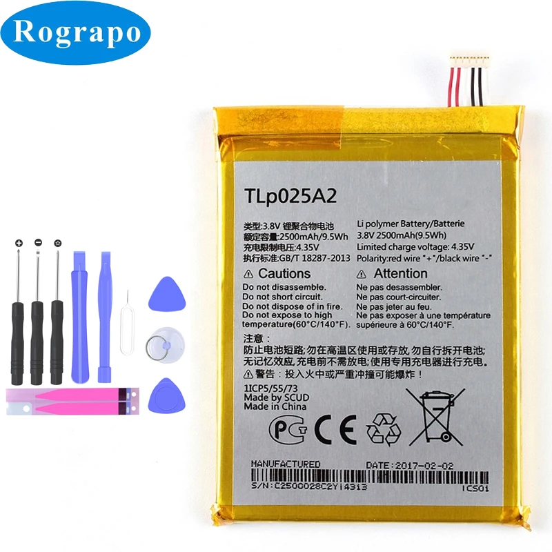 Аккумулятор TLp025A2 2500 мАч для Alcatel One Touch Pop 3 (5 5) 5054A OT 5054 5054D 5054X C9 7047D Idol X + Plus 6043D