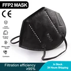 10-100 штук ffp2mask CE Mascarillas Kn95 сертифицированная маска fpp2 одобренные черные маски респираторная маска для женщин и мужчин ffpp2