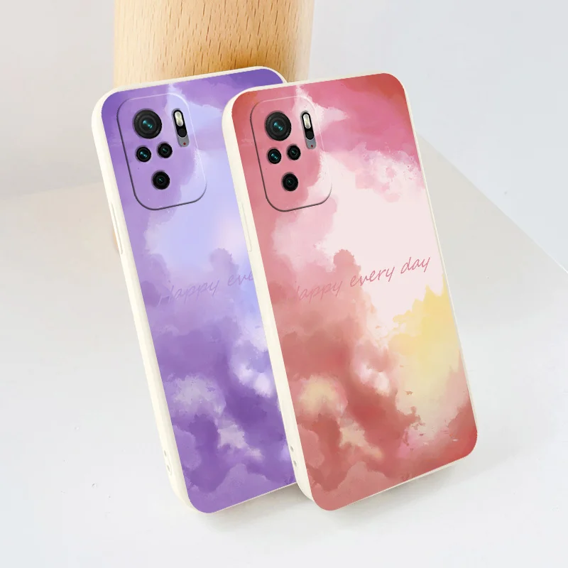 

Purple Clouds Slicone Case For Xiaomi Redmi Note 10 10S 9T 9 8 7 Pro Max Redmi 9 9A 9T K40 K30 K20 Pro Shockproof Phone Case