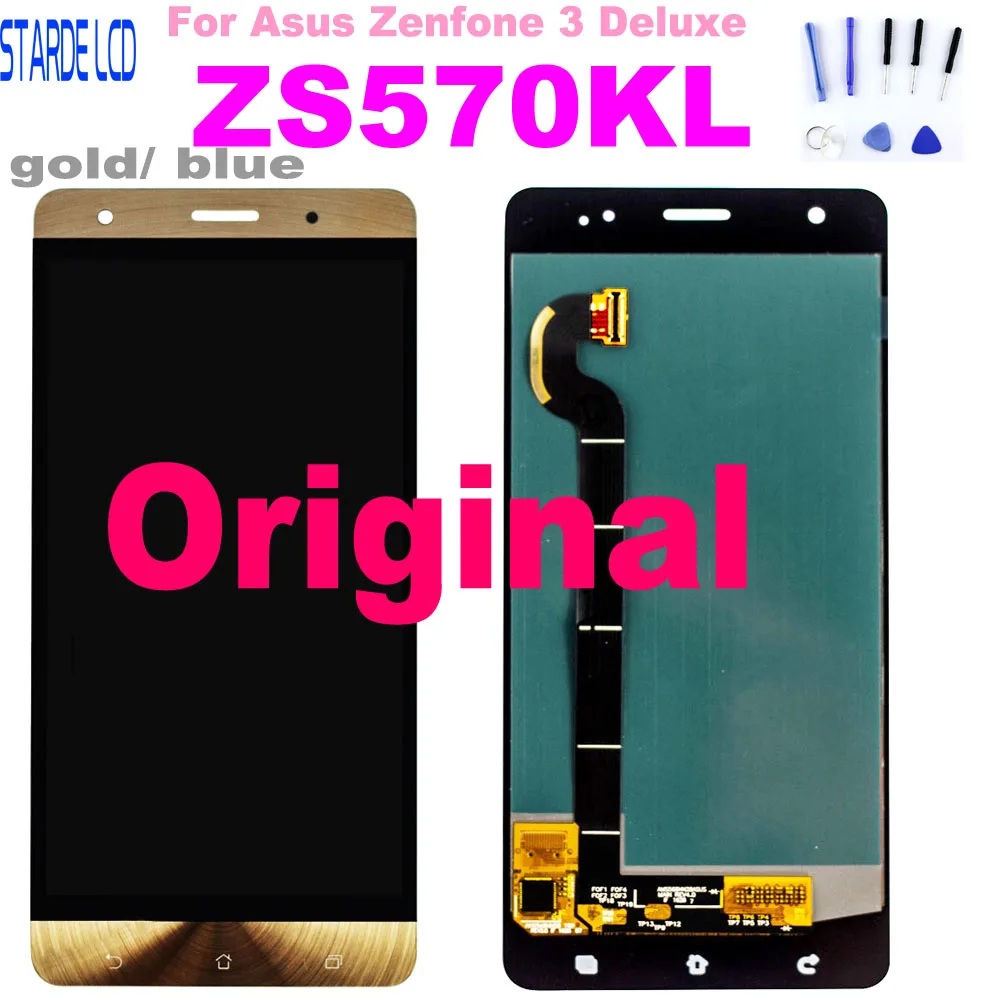 Lcd for ASUS Zenfone 3 Deluxe Z016S Z016D ZS570KL LCD Display Touch Screen Digitizer Assembly ZS570KL Screen Replacement