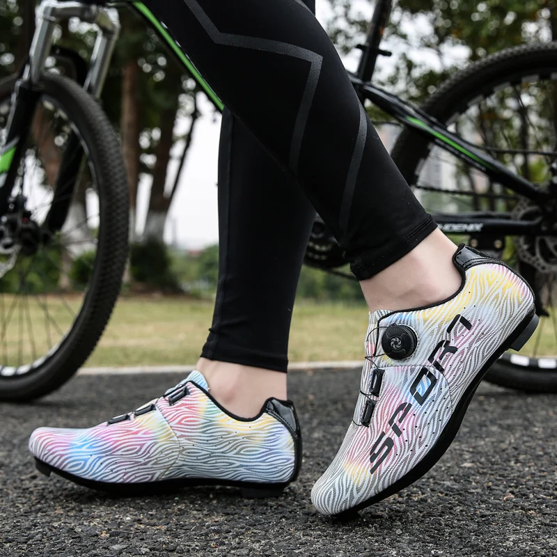 

2021 Road Cycling Footwear Men Outdoor Men's Racing Bike Shoes Professional Self-Locking Man Mtb Bicycle Sports Big Size 37-47