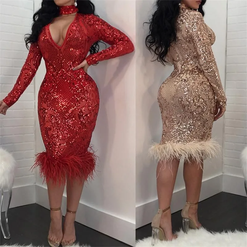 

Feather Mermaid Gorgeous V Neck Night Robe Sequins Lace Appliqued Graceful Sleepwear Party Dress Custom Made Nightgowns Robes