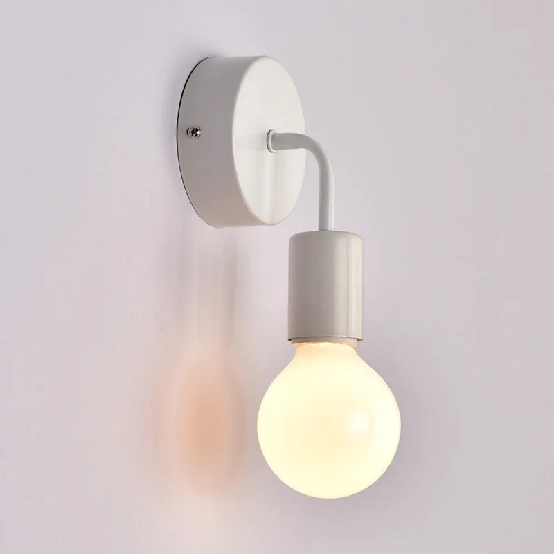 Светодиодный настенный светильник с изогнутой трубкой железный арт