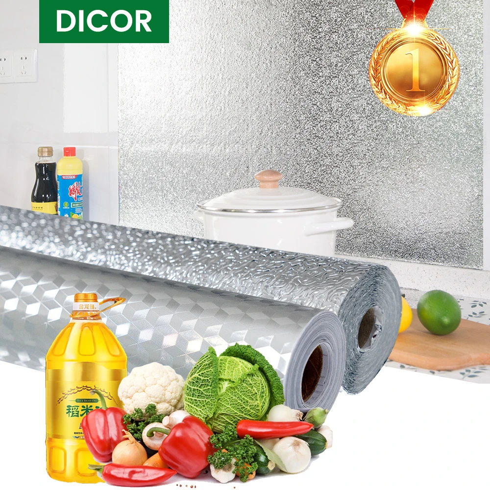 Многоразовые кухонные маслостойкие водонепроницаемые наклейки из алюминиевой