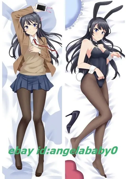Seishun Buta Yarou Dakimakura Mai Sakurajima аниме обнимающая подушка для тела Чехол A5 наволочка