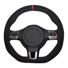 Черные замшевые аксессуары для Volkswagen Golf 6 GTI MK6 VW Polo GTI Scirocco R Passat CC R-Line 2010