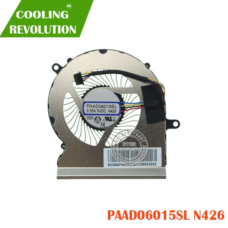 Новый вентилятор охлаждения MSI GP65 9SD MS 16U1 16U2 PABD07012SH N425 PAAD06015SL N426|Кулеры и системы