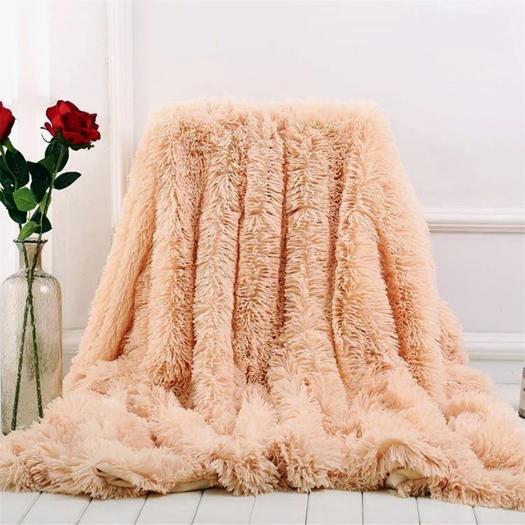Super Fluffy Blanket Soft Fuzzy Fur Faux Elegant Cozy With Throw Warm Large Blankets for Beds | Дом и сад