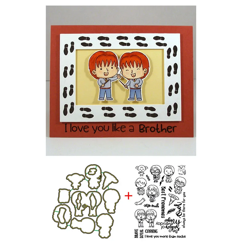 

Best Frenemies Metal Cutting Dies&Cordinating Stamps For Scrapbooking Craft Die Cut Card Making Embossing Stencil Photo Album