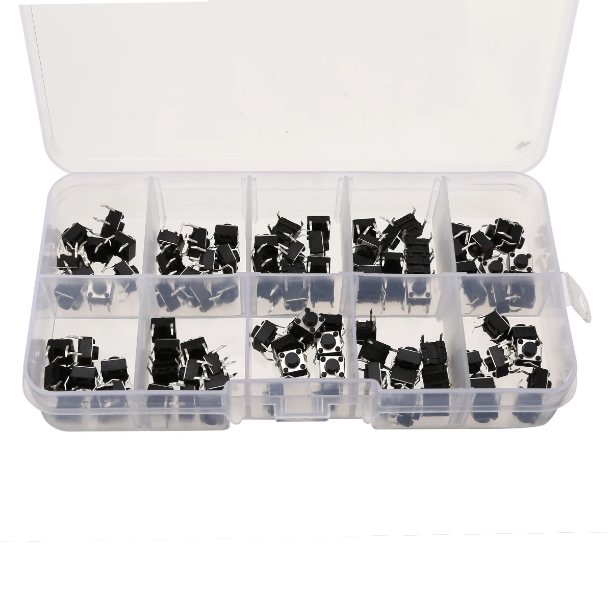 100 шт. 4-контактный микро-Тактильный кнопочный переключатель мгновенные