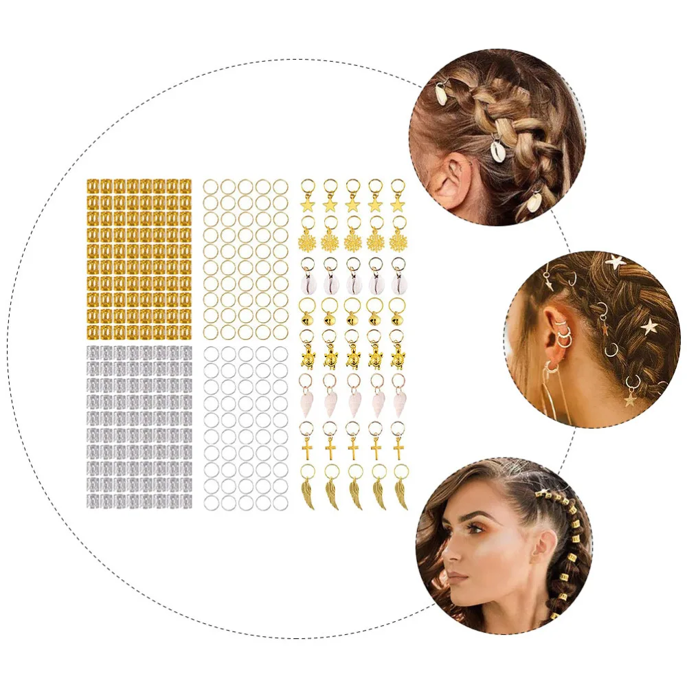 

305PCS/Set Hair Buckle Pendant Charm Hair Jewelry Decoration Accessory