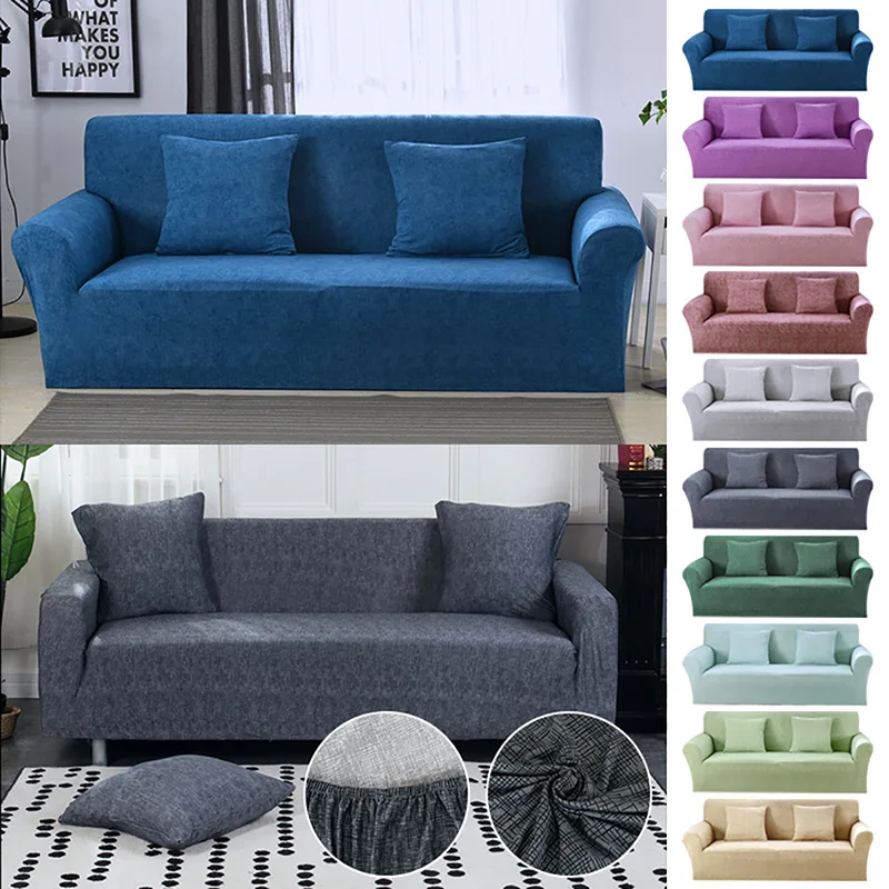 

Sofa Cover Cover Tight Wrap Sofa Cover Elastic Soft Fabric Needs Order 2 Pieces Sofa Cover If L-style Sectional Corner Sofa