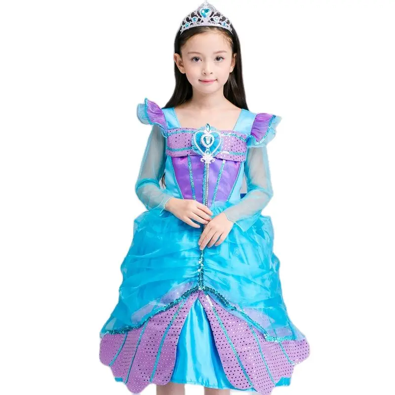 DISNEY FROZEN 2 DRESS ELSA BABY GIRLS COSTUMES SNOW QUEEN COSPLAY KIDS TROLLS CLOTHES FANTASIA VESTIDO FOR CHILDREN CUTE MOANA | Детская