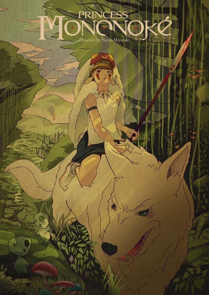 Плакат из крафт-бумаги в японском стиле для украшения гостиной спальни бистро -