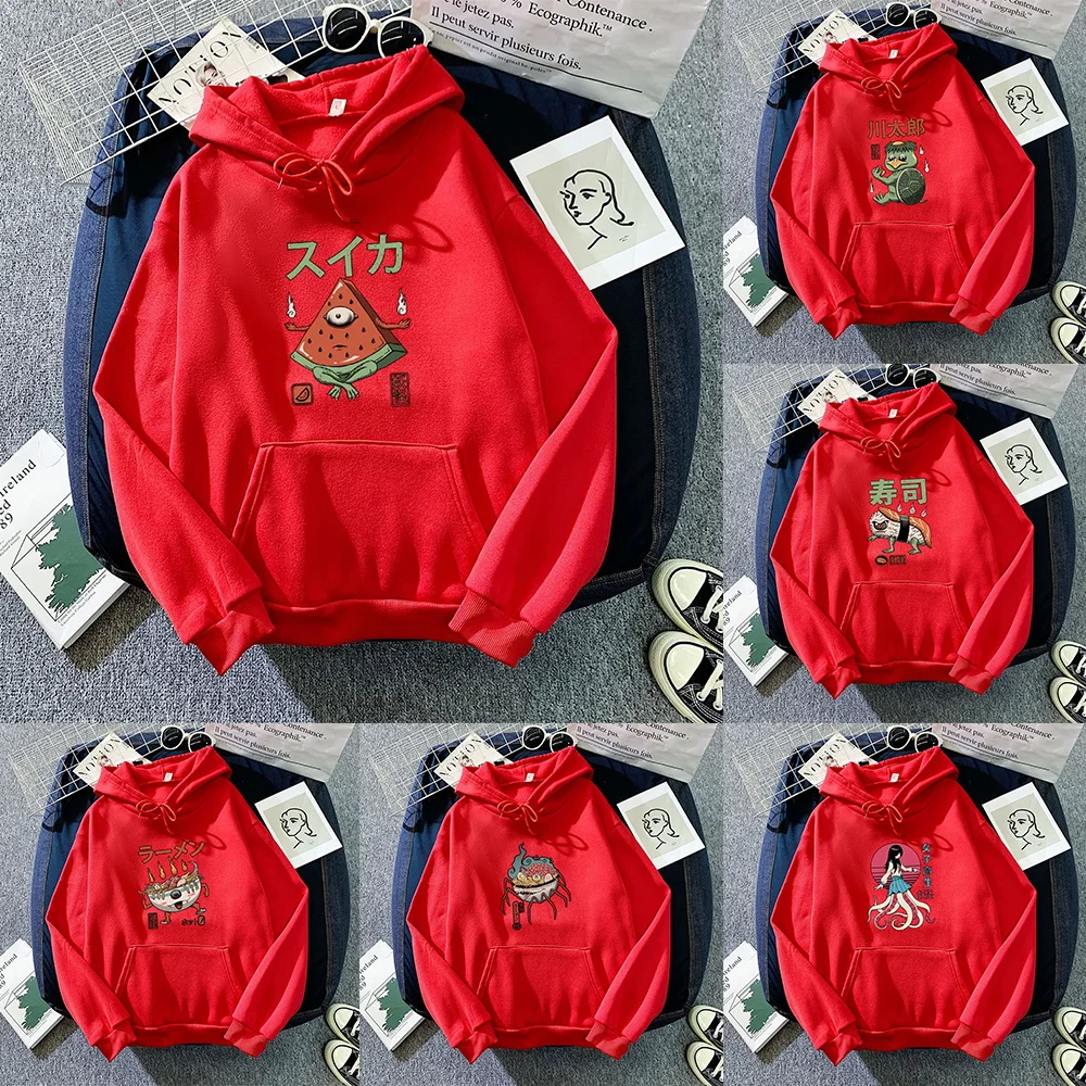 

Hoodies Clothing Long Sleeve Tops Loose Pocket Sweatshirt Casual Pullover Hooded Drawstring Fashion sweatshirt Trend Streetwear