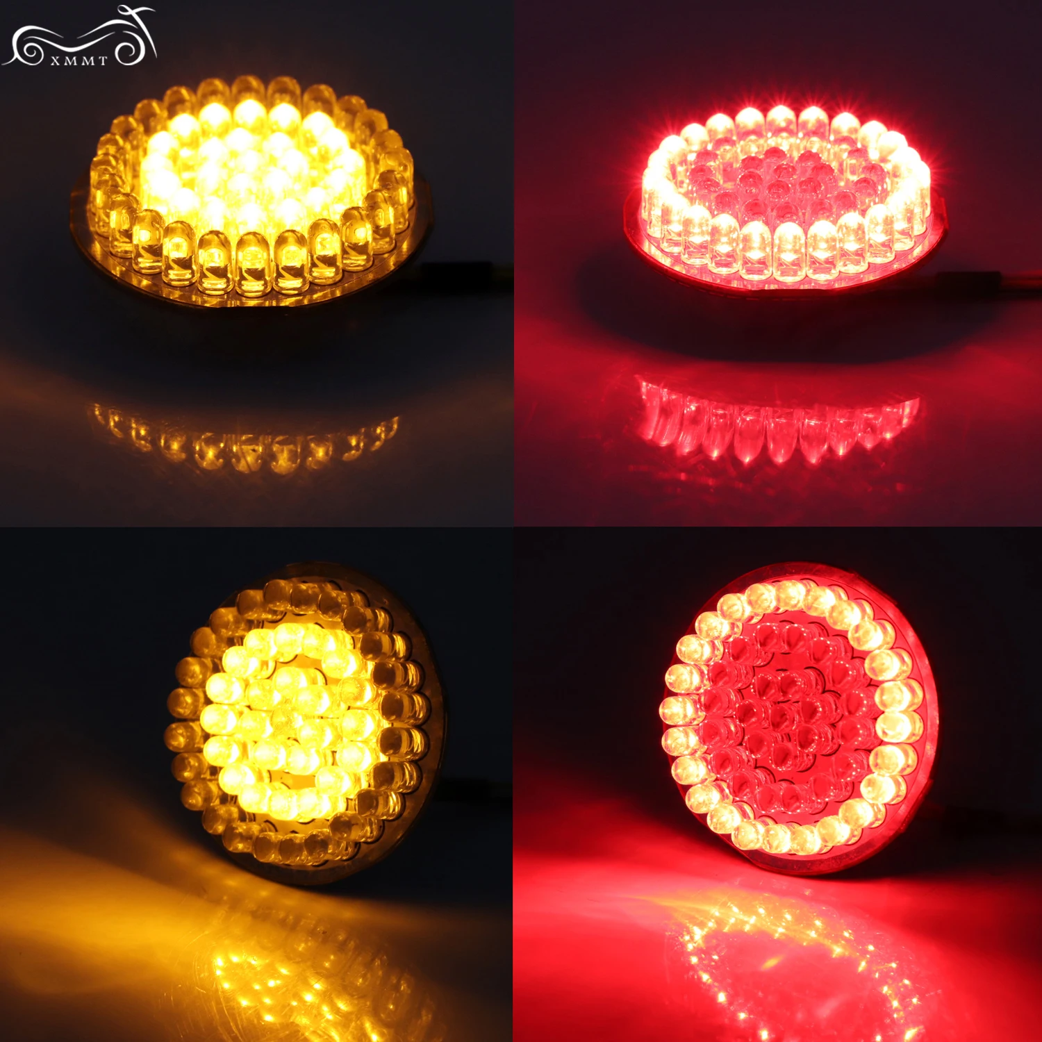 2 &quot1157 пуля светодиодный красный бег тормоза поворота вставки огни для Harley Sportster