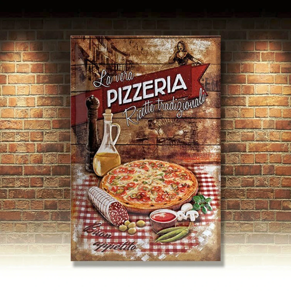 Металлический жестяной знак пицерия паб домашний винтажный Ретро плакат для