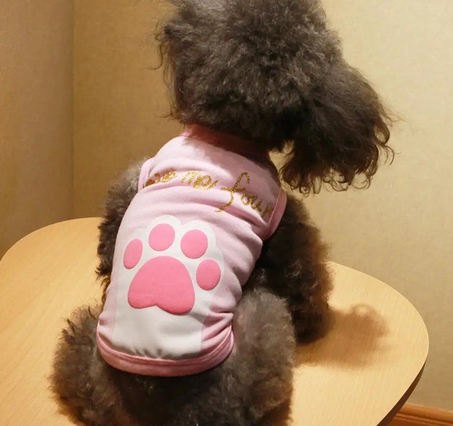 Новая летняя жилетка для щенка дешевая мягкая футболка питомца с рисунком звезды