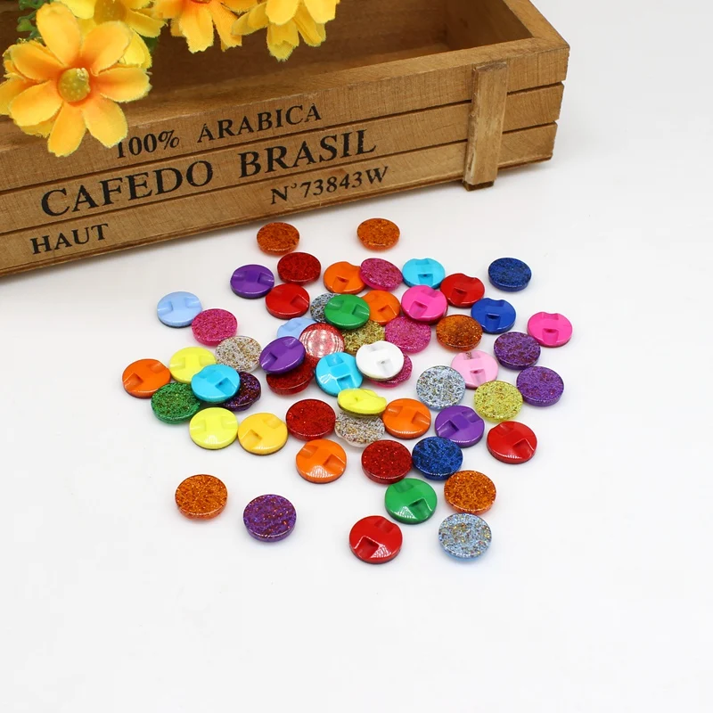 

50/100 искусственная смола, Смешанные Цветочные пуговицы для шитья одежды, скрапбукинг, декоративные пуговицы, аксессуары для шитья одежды