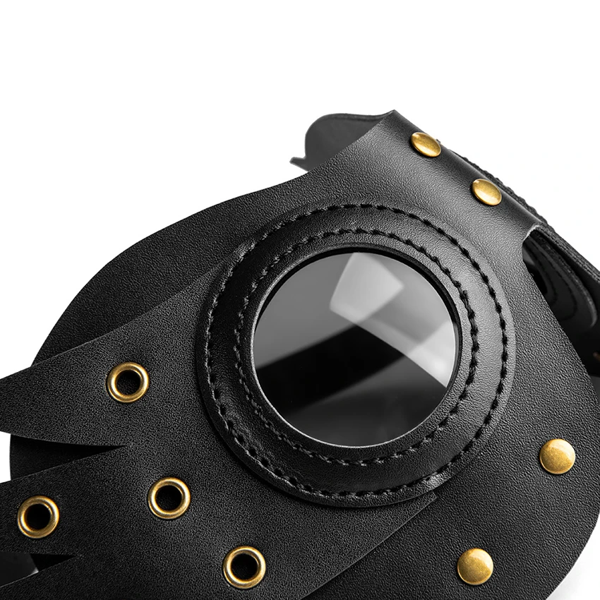 Полумаска для лица очки паровые дырки реквизит искусственная кожа Карнавальная