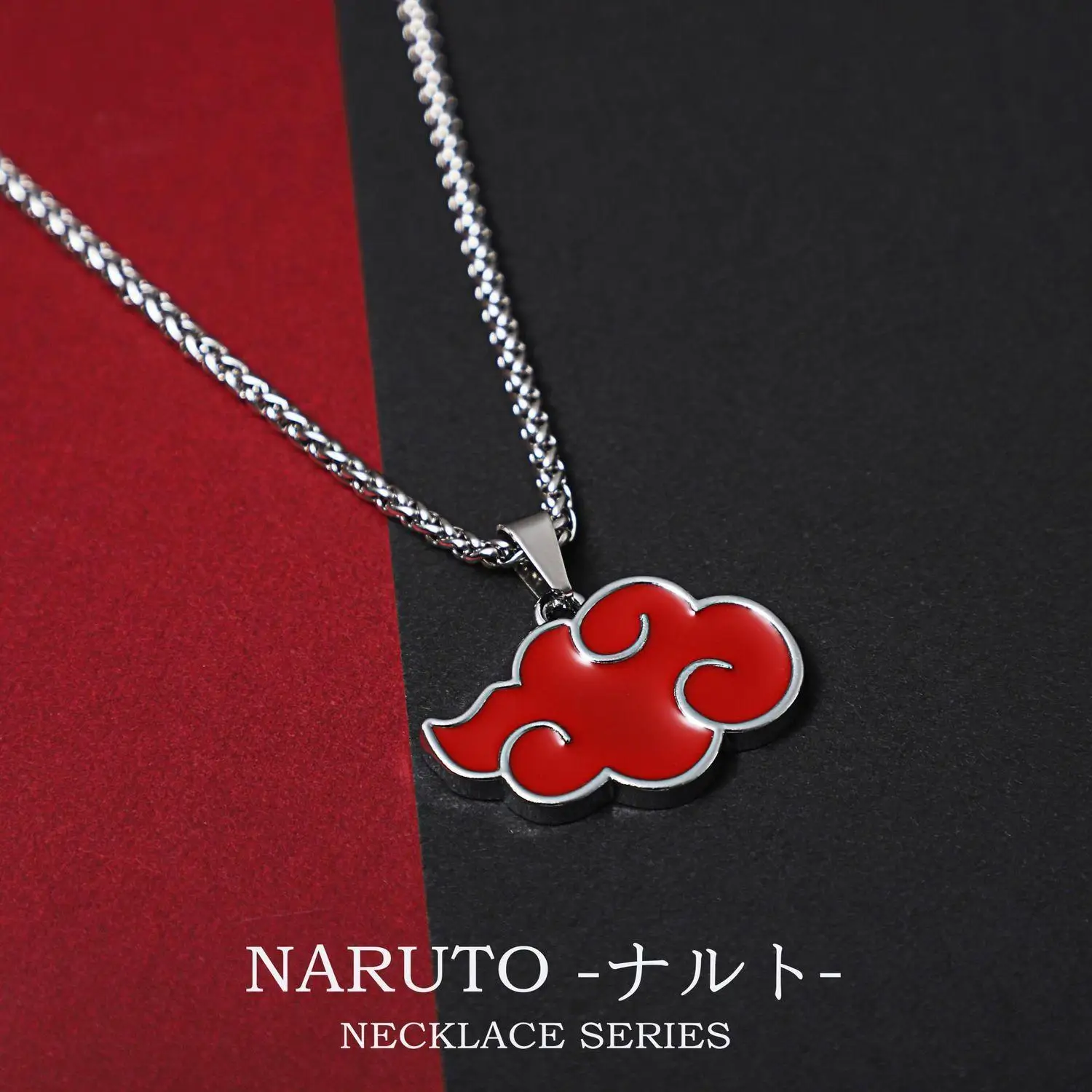 Action Akatsuki Emblem Necklace Toys For Children Cos Missing-nin Itachi Uchiha Accessories Metal Red Cloud Pendant Collectibles | Игрушки и
