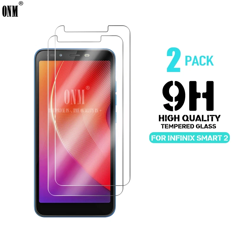 2 шт закаленное стекло для Infinix Smart защита экрана 2.5D 9H Премиум Закаленное защитная