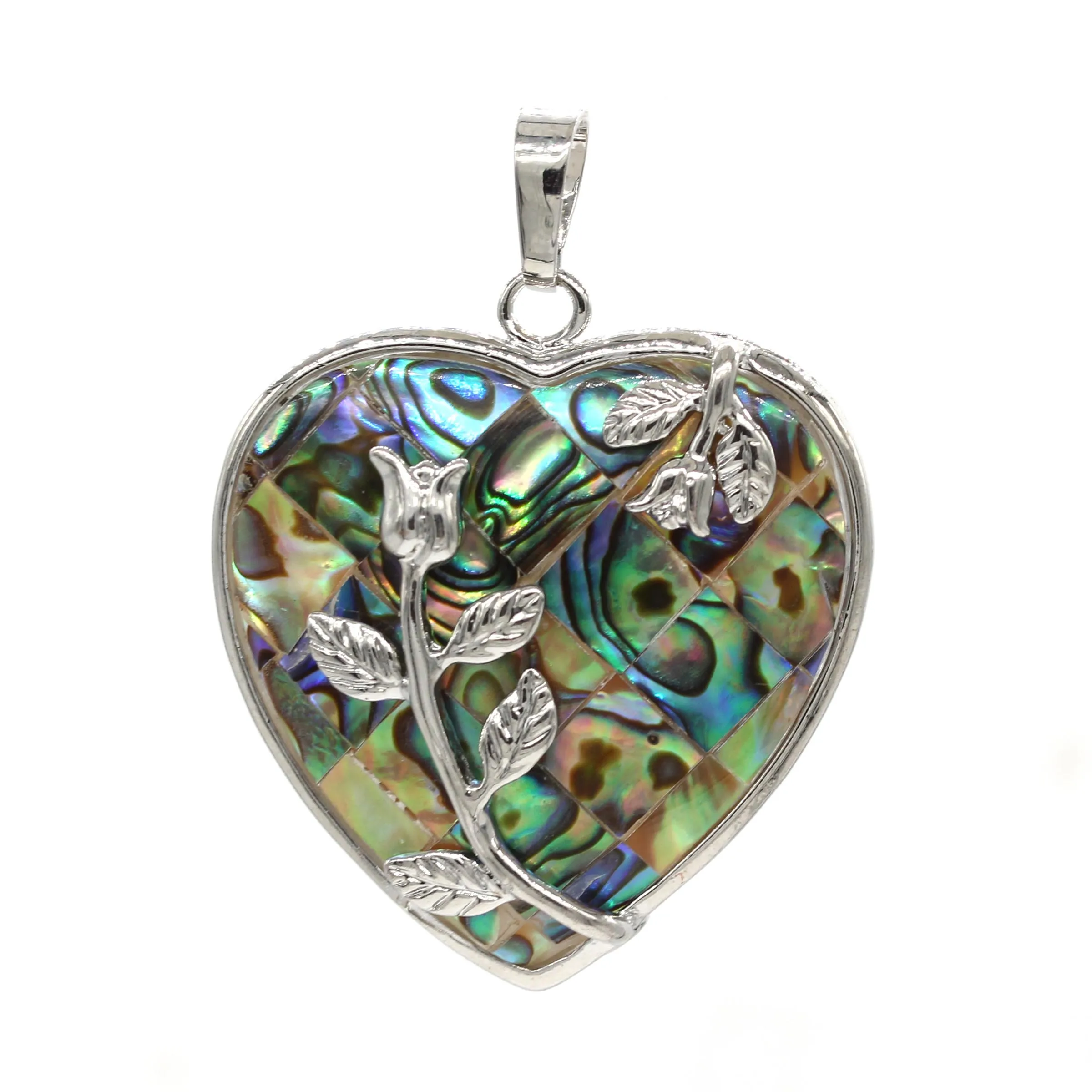 100-уникальное посеребренное романтическое сердце в форме листа цветка