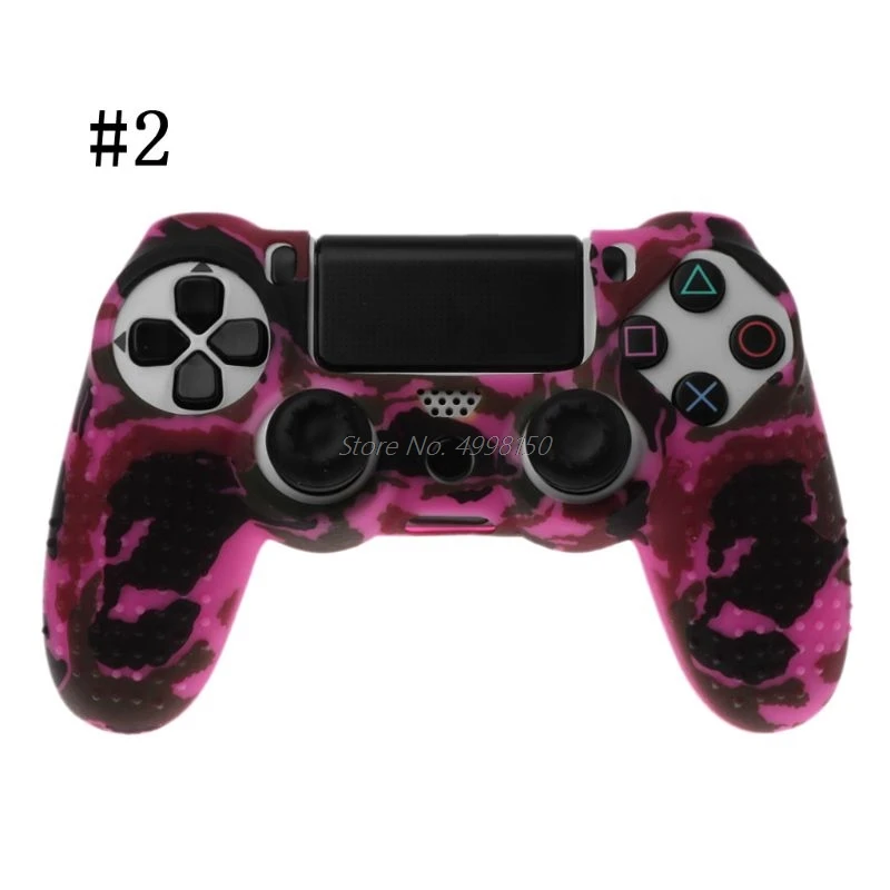 Для Sony Dualshock PS4 DS4 Slim Pro контроллер силиконовый камуфляжный чехол защитная кожа +