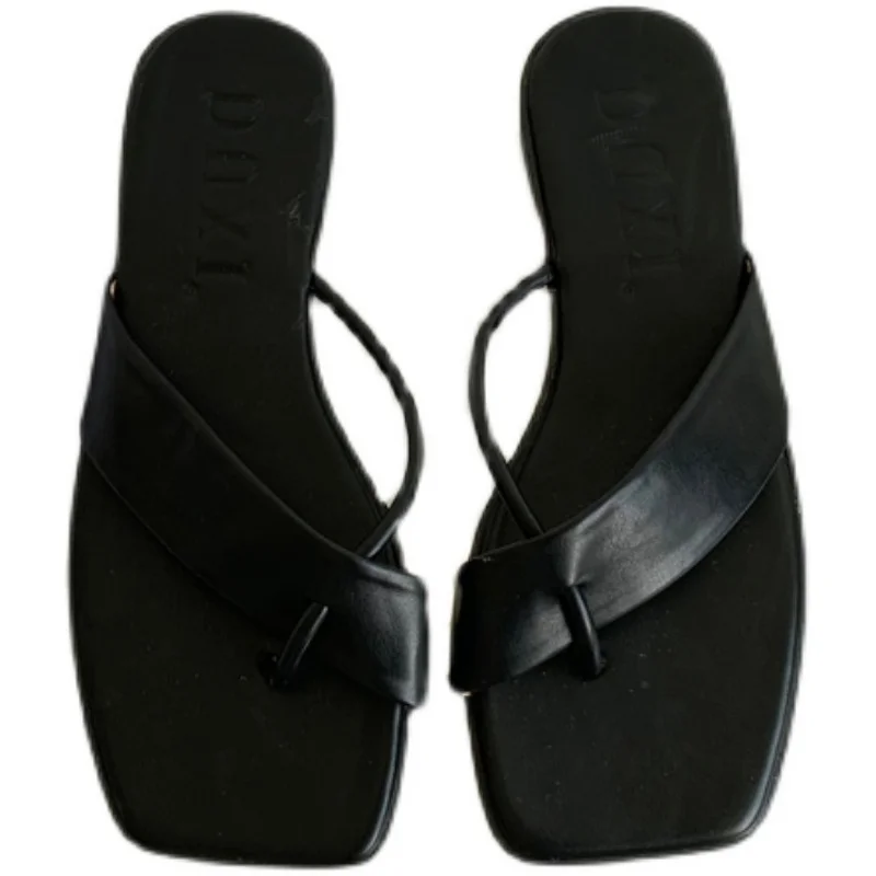 

Bailamos Women Slipper 2021 New Brand Ladies Narrow Band Slides Flat Heel Casual Outdoor Shoes Beach Sandal Shoes Slip On Flip F