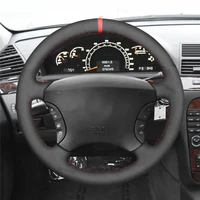 diy anti slip wear resistant steering wheel cover for mercedes benz s500 s600 s430 s350 2004 2006 car interior decoration