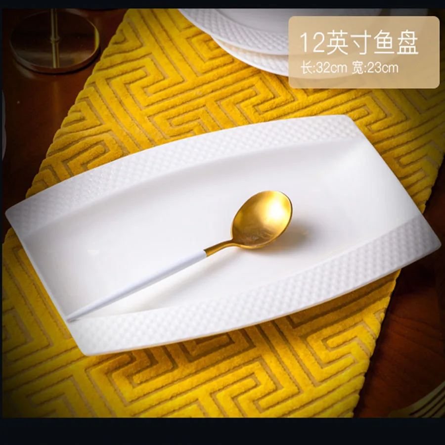 60 головок керамика Цзиндэчжэнь китайские блюда набор посуды в европейском стиле