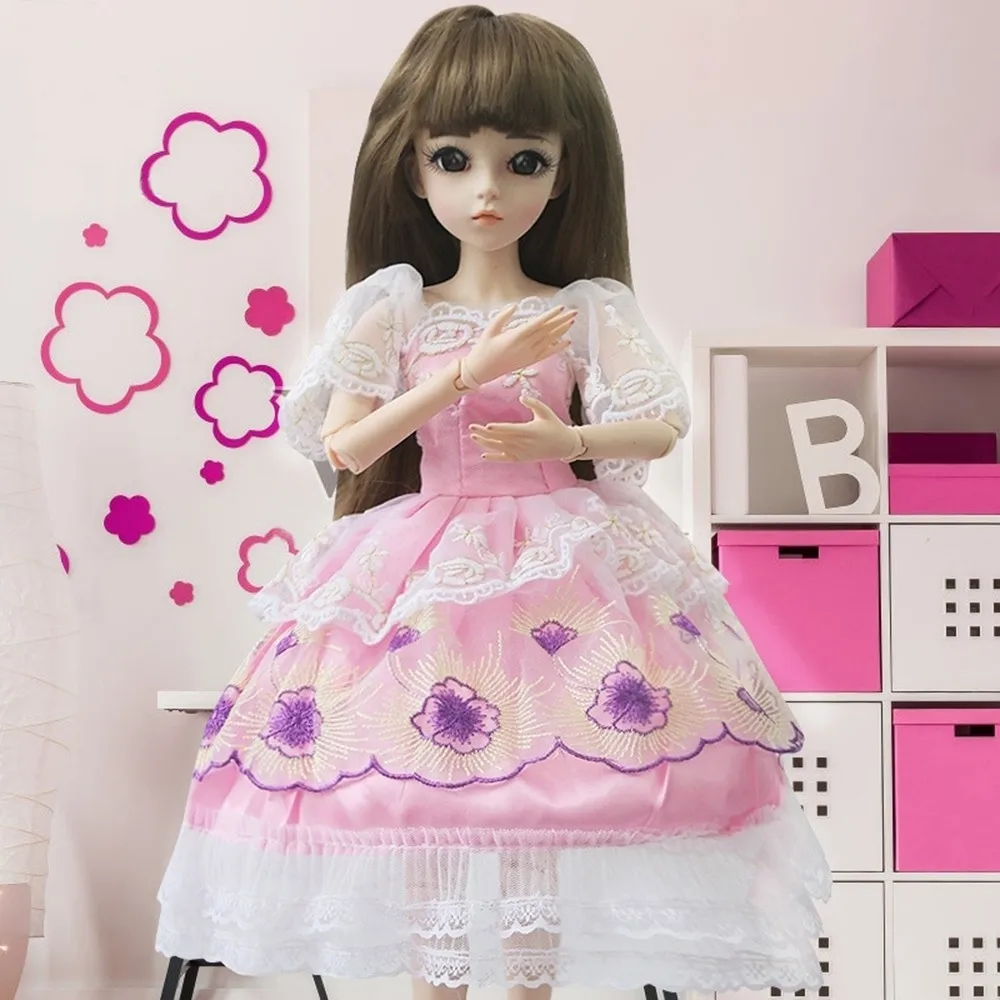 Кукольная одежда платье BJD свадебное модный дизайн 60 см Кукольное аксессуары