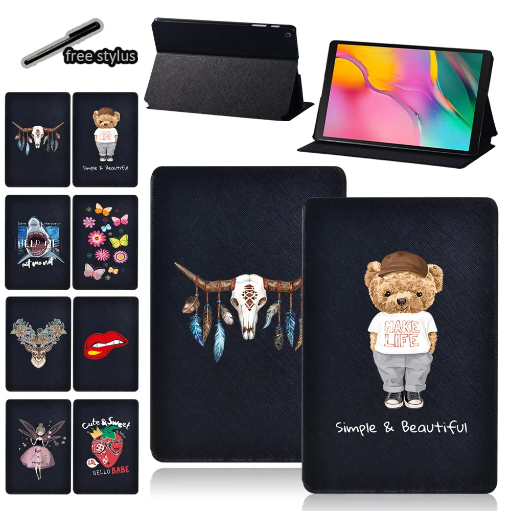 For Samsung Galaxy Tab S6 Lite/Tab S4/S5e(T720/T725)/Tab S7/Tab S6 Tablet Case Cover Case + Stylus