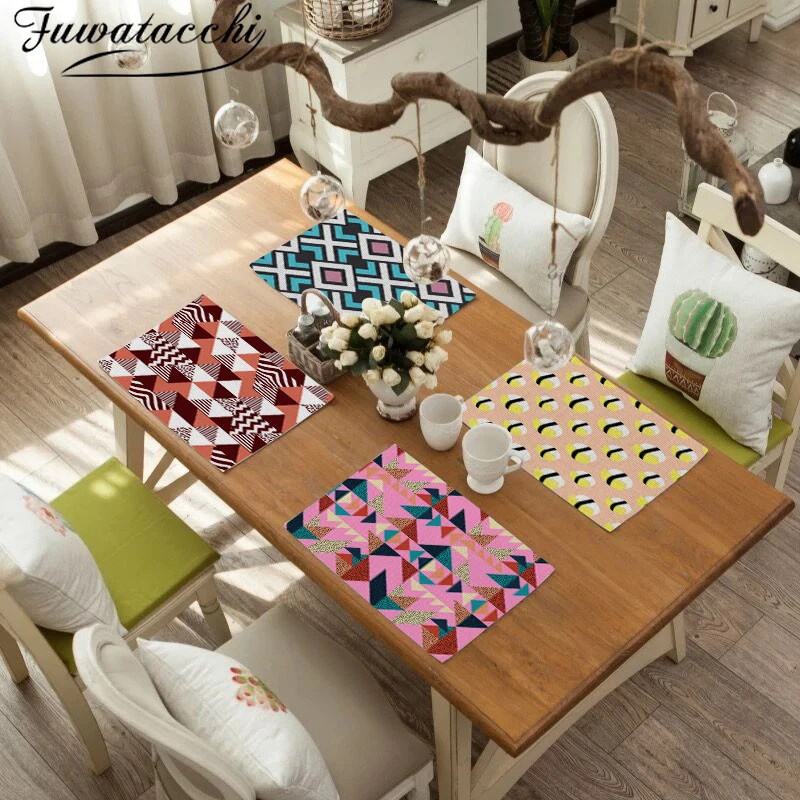 TTLIFE плед коврики для стола ярко тисненая Алмазная посуда салфетки полиэстер лен