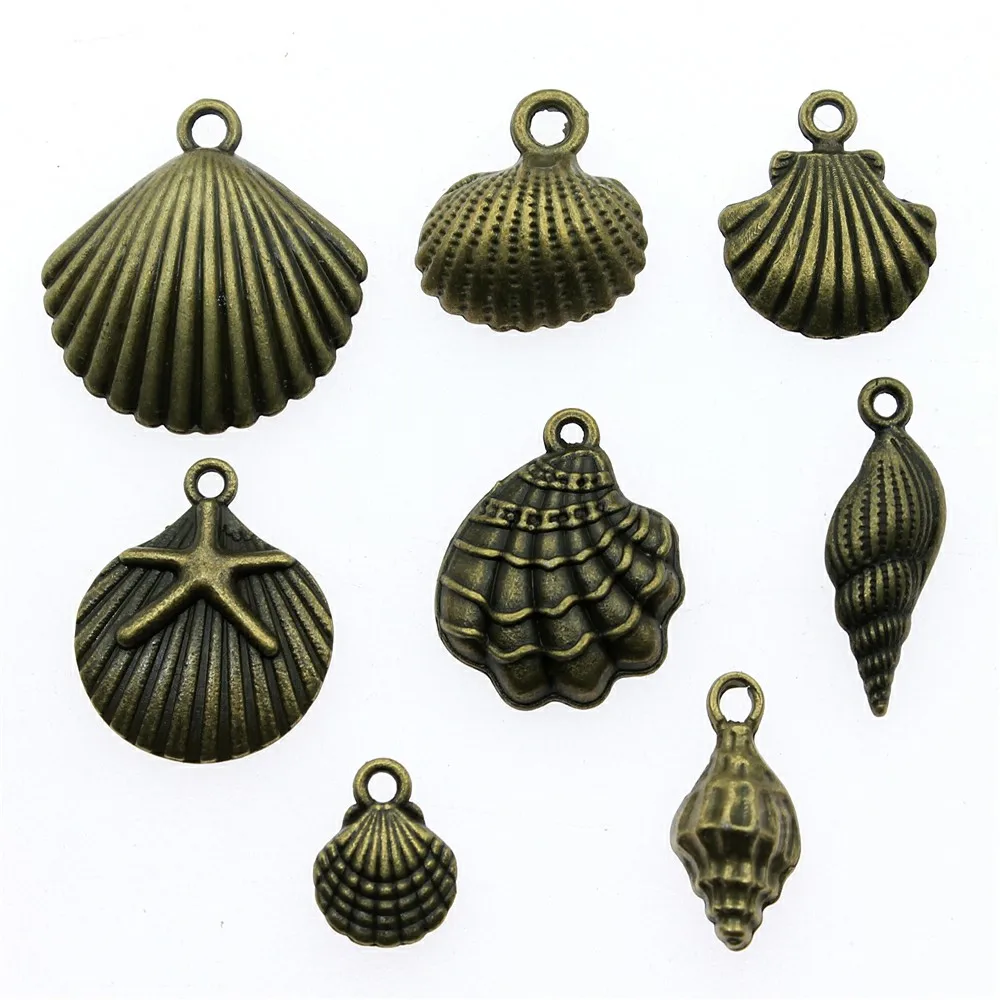 15 шт. ракушки Подвески для изготовления ювелирных изделий и аксессуары Античная