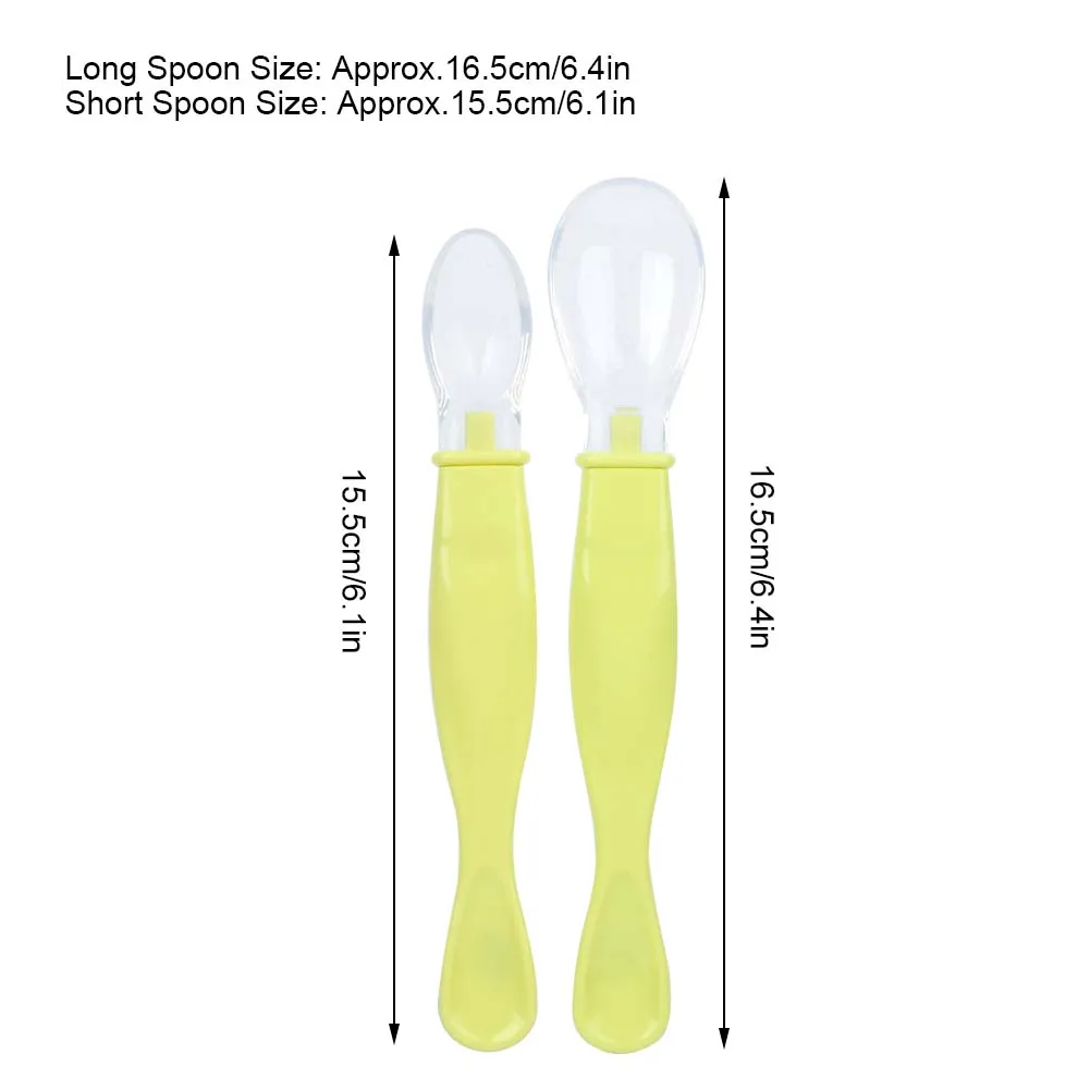 2 шт. детские ложки посуда для кормления детей столовые приборы ложка силиконовые