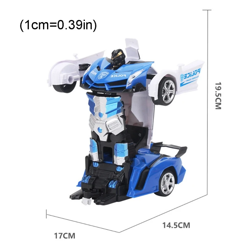 Масштаб 1:18 Радиоуправляемый автомобиль робот-трансформер спортивный модель