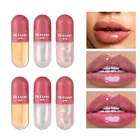 1 шт. мини-капсулы блеск для губ глянцевый кристалл желе прозрачное увлажняющее масло для губ легко носить жидкая помада Красота Макияж