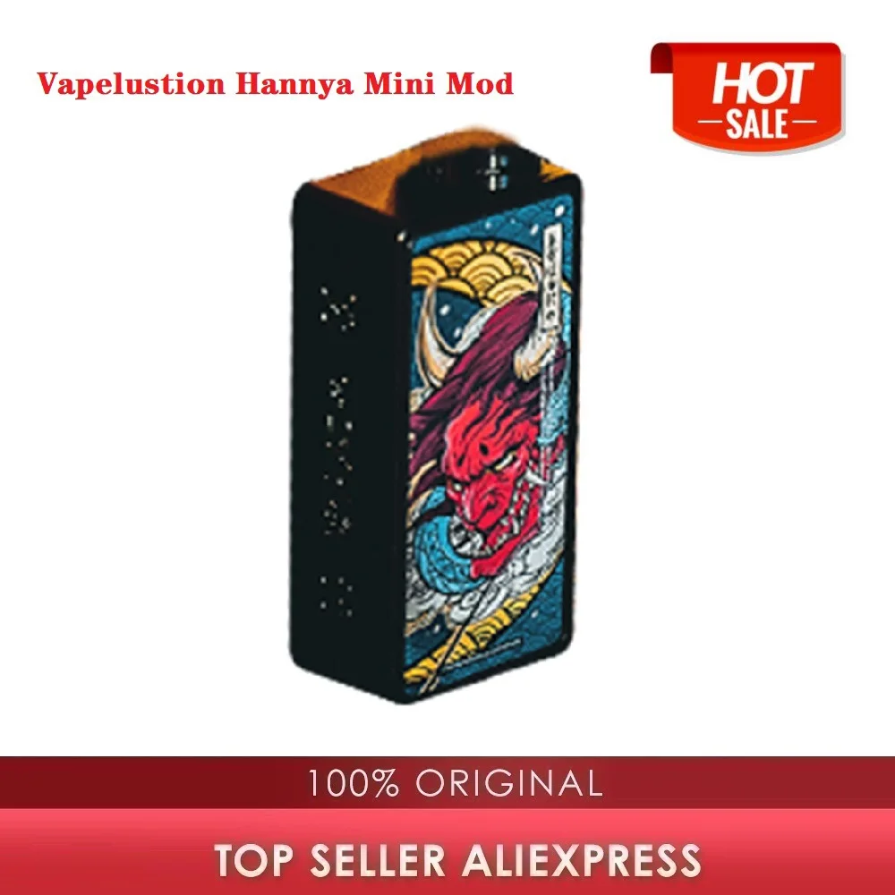 Оригинальный Vapelustion Hannya Mini 80 Вт VW Box Mod 0 96 дюймов LCD электронная сигарета с