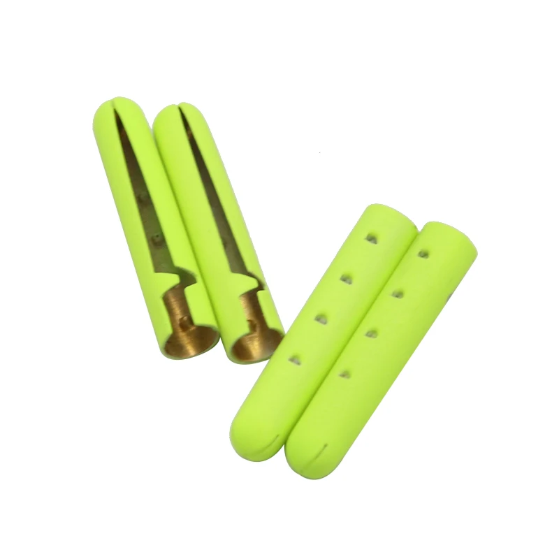 Weiou New 4pcs 1 Set 4x23mm Luxury Painting Neon Yellow Orange Tips Matt Metal Aglets FOR Shoelaces DIY Sneaker Kits Bullet Head