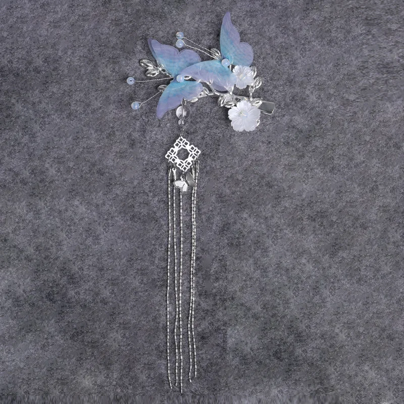 Аксессуары для девочек зажим волос с бахромой головной убор бабочкой пошаговый