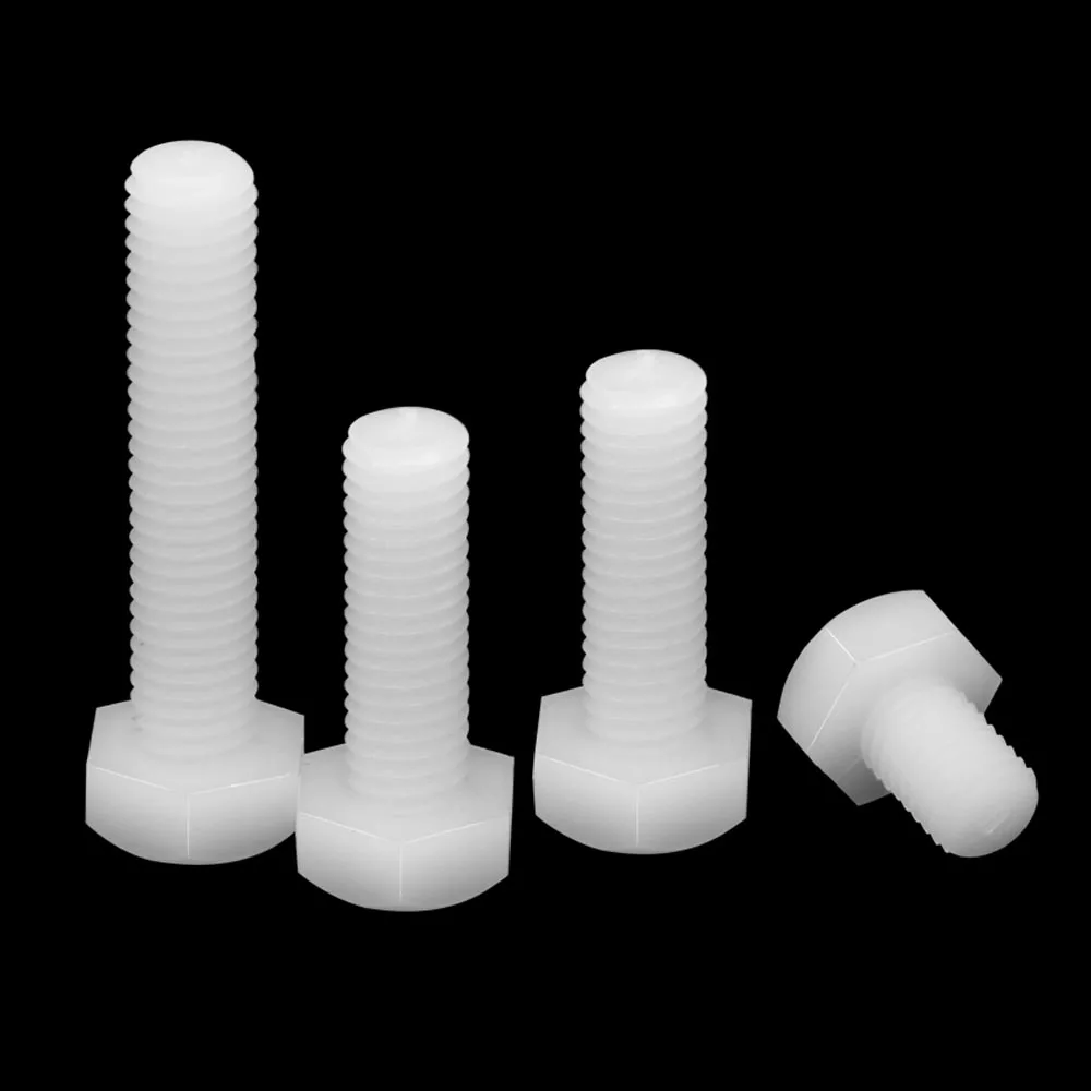 Болт с шестигранной головкой и изоляцией из белого нейлона размер 1/5/10/50X Модель