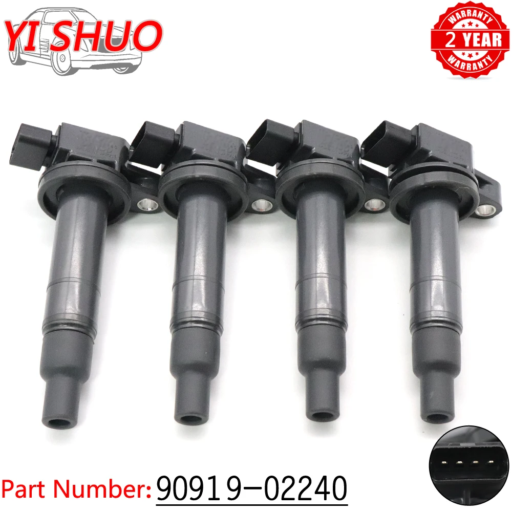 Высококачественная катушка зажигания 90919 02240 для Toyota Yaris Prius Echo Scion xA xB л 02265