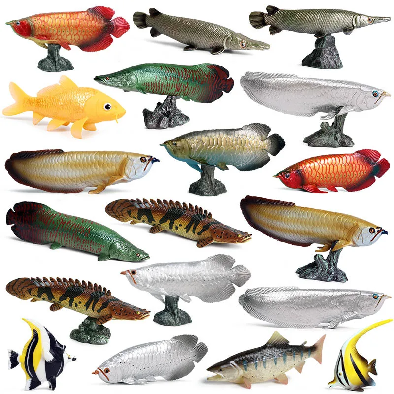 

Fish Animals Model Action Figure Simulation Sea Animal Action Figures Collection PVC Lovely Toy Kids Gift