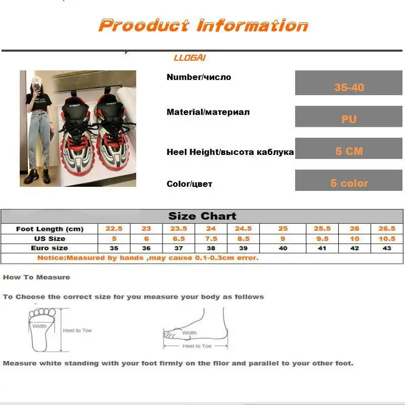 

Lace-up White Platform Sneakers Women Vulcanized Shoes Woman Autumn Round Toe PU Casual Sports Shoes Rubber Ladies Dad Shoes New
