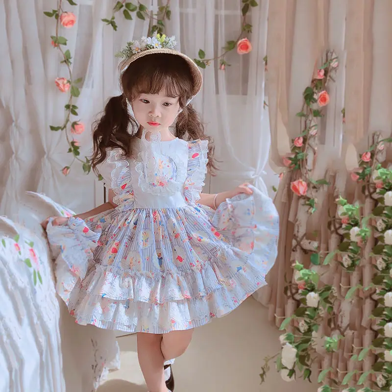 

2021 Summer New Girls’dress Children’s Floral Princess Dress Fashion Dress Flower Girl Dresses Girl Clothes Girl Dress